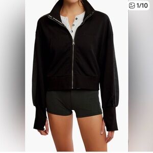 NWT FREE PEOPLE FP Movement High Jump Full Zip Sweatshirt Jacket Small